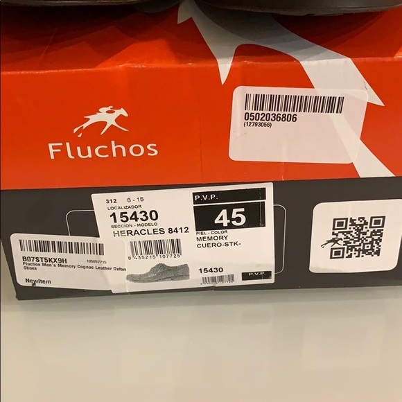 Fluchos 8412 cognac leather oxfords - Picture 2 of 11